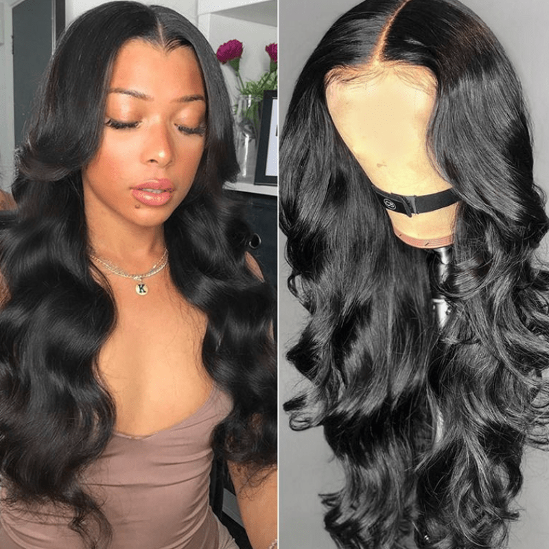 13x4 Glueless Brazilian Body Wave Transparent Lace Wig 150% Density - Virgin BrazilianWigVirgin BrazilianVirgin Brazilianglwig - bw20 - x6 - 18