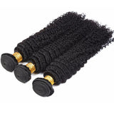 3 Bundles 10A+ Brazilian Curly Human Hair with Closure - Virgin BrazilianBundle dealVirgin BrazilianVirgin BrazilianBDC141618/12