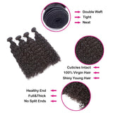 3 Bundles 10A+ Brazilian Natural Wave Human Hair with Frontal - Virgin BrazilianBundle dealVirgin BrazilianVirgin Brazilian