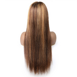 13x4 Glueless Brazilian Straight Transparent Lace Wig 180% Density