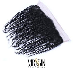 Frontal 13x4 HD Lace Brazilian Curly Human Hair