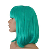 Teal 10A+ Human Hair Bob Wig 13x4 Lace 150% Density - Virgin BrazilianWigVirgin BrazilianVirgin Braziliantealwig - bob12